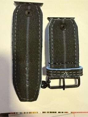 Spark*l bands Size 2 watchband - Upcycled LV denim